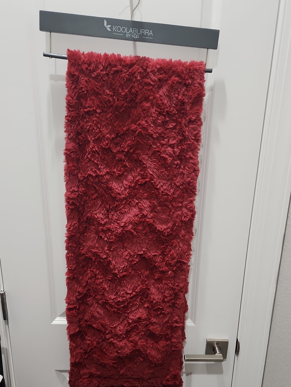 Koolaburra UGG Red Faux-Fur Table Runner